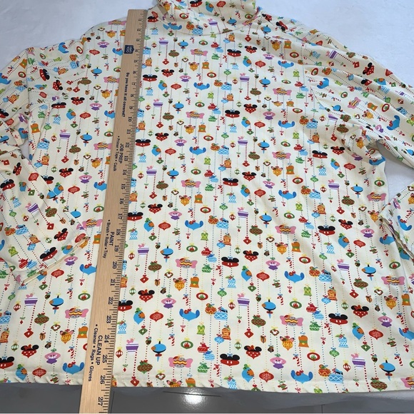 Disney Mickey Mouse dumbo Minnie Mouse mock neck long sleeve top size 2XL yellow - Picture 7 of 12